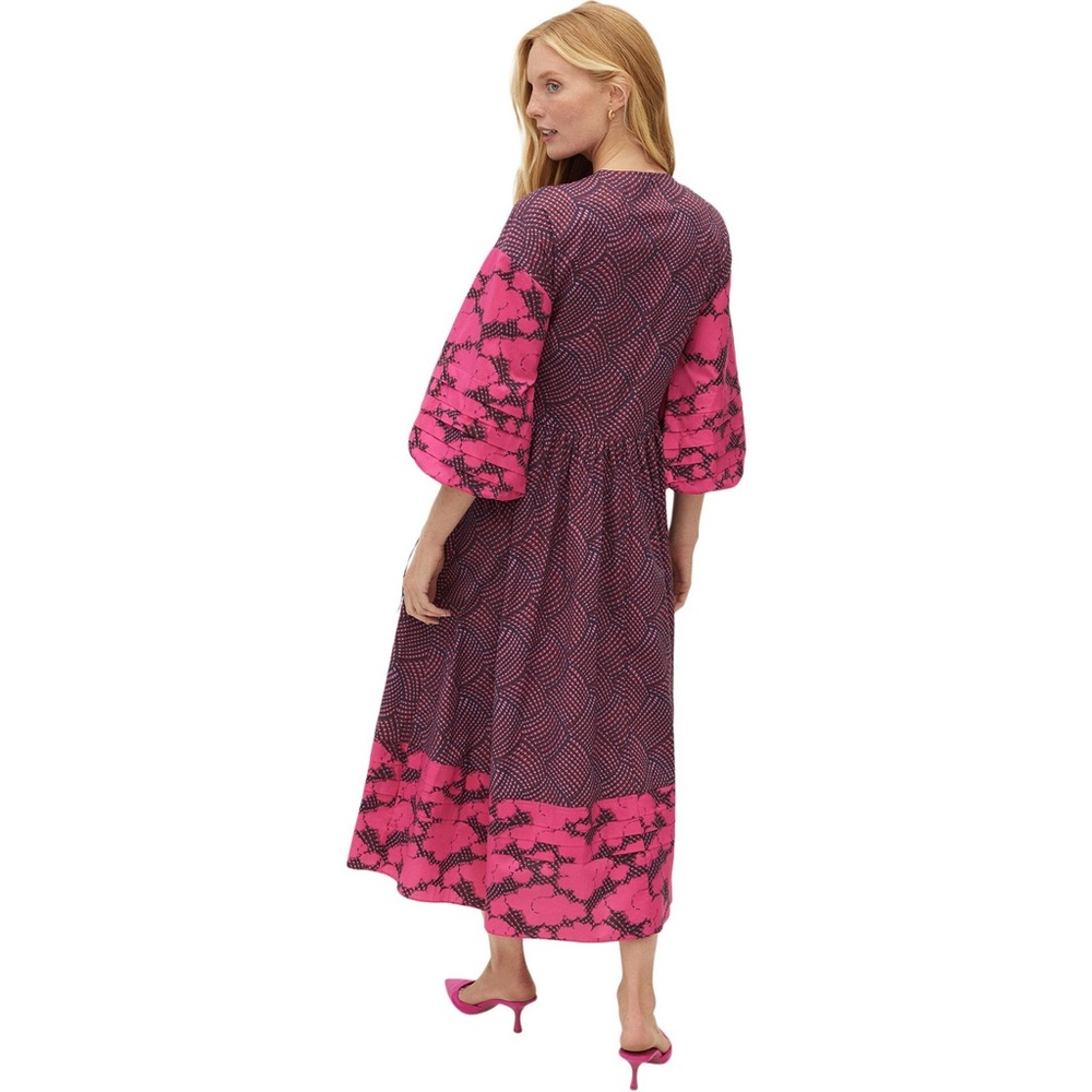 NWT RHODE Constrance Dress, Woven Geo Pink Red Size XS/S Extra Small/Small Boho - Picture 2 of 11